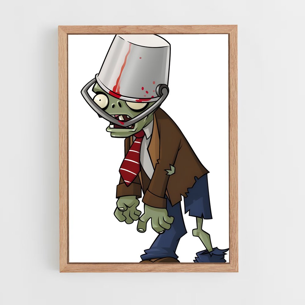 Poster Le Zombie Chic – affiche Plants vs zombies (vue 4)